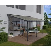 PALRAM - CANOPIA CAPRI 5400 ANTRACIT 3 X 5,46 HLINÍKOVÁ (MONTOVANÁ) PERGOLA - PERGOLY - DŮM A DOMÁCNOST, ELEKTRO..