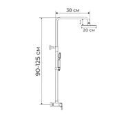 SPRCHOVÝ SLOUP S BATERIÍ, KUB-003-J | KUB-003-J PROCRAFT - SPRCHOVÉ BATERIE - SANITA