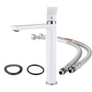 UMYVADLOVÁ BATERIE MIXXUS PREMIUM ALEX 001 HIGH (NUT) WHITE-CHROME, BÍLÝ-CHROM | ALEX 001 HIGH (NUT) WHITE-CHROME PROCRAFT - UMYVADLOVÉ BATERIE{% if kategorie.adresa_nazvy[0] != zbozi.kategorie.nazev %} - SANITA{% endif %}