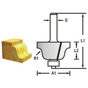 MAKITA D-48751 - PROFILOVÁ FRÉZA S LOŽISKEMSTOPKA 8 MM,28,6X13X55 MM - PRO HORNÍ FRÉZKY - PŘÍSLUŠENSTVÍ