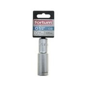 FORTUM HLAVICE NÁSTRČNÁ PRODLOUŽENÁ 1/2", 19MM, L 77MM, 4700519 - NÁSTRČNÉ HLAVICE, OŘECHY - RUČNÍ NÁŘADÍ