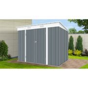 RIWALL PRO RMSP 6X8 ANTHRACITE ZAHRADNÍ DOMEK KOVOVÝ 2,4 X 1,8 M S PULTOVOU STŘECHOU ANTRACIT - ZAHRADNÍ DOMKY - DŮM A DOMÁCNOST, ELEKTRO..