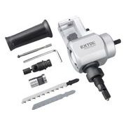 EXTOL PREMIUM NÁSTAVEC NA VRTAČKU 2FUNKČNÍ, K STŘÍHÁNÍ PLECHU/ŘEZÁNÍ DŘEVA, 8813654 - NŮŽKY NA PLECH - RUČNÍ NÁŘADÍ