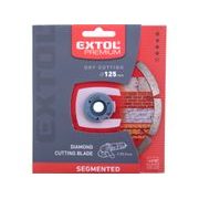 EXTOL PREMIUM ZRUŠENO! NAHRAZENO VÝROBKEM 8803012 KOTOUČ DIAMANTOVÝ ŘEZNÝ SEGMENTOVÝ - SUCHÉ ŘEZÁNÍ, O 125X22,2X2MM, 108712 - DIA KOTOUČ 125 MM - PŘÍSLUŠENSTVÍ