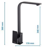 DŘEZOVÁ BATERIE, KUB-011 BLACK, ČERNÁ | KUB-011 BLACK PROCRAFT - DŘEZOVÉ BATERIE - SANITA