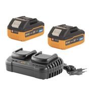 SADA DVĚ BATERIE 20V 4AH PROCRAFT 20/4 TURBO A NABÍJEČKA NA DVĚ BATERIE 20/2 | S20-4TURBO/20-2 PROCRAFT - PŘÍSLUŠENSTVÍ PROCRAFT{% if kategorie.adresa_nazvy[0] != zbozi.kategorie.nazev %} - NÁHRADNÍ DÍLY{% endif %}