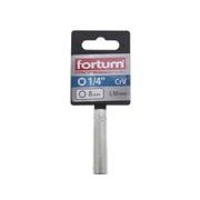 FORTUM HLAVICE NÁSTRČNÁ PRODLOUŽENA 1/4", 8MM, L 50MM, 4701521 - NÁSTRČNÉ HLAVICE, OŘECHY - RUČNÍ NÁŘADÍ