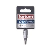 FORTUM HLAVICE ZÁSTRČNÁ 1/4" HROT TORX, T 27, L 37MM, 4701724 - ZÁSTRČNÉ HLAVICE - RUČNÍ NÁŘADÍ