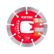 EXTOL PREMIUM KOTOUČ DIAMANTOVÝ ŘEZNÝ SEGMENTOVÝ - SUCHÉ ŘEZÁNÍ, O 115X22,2X1,8MM, 8803011 - DIA KOTOUČ 115 MM{% if kategorie.adresa_nazvy[0] != zbozi.kategorie.nazev %} - PŘÍSLUŠENSTVÍ{% endif %}