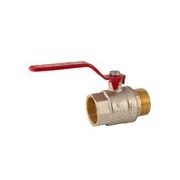KULOVÝ KOHOUT PÁKOVÝ ČERVENÝ, KR.215 1½"FM | KR.215 1½"FM PROCRAFT - PŘÍSLUŠENSTVÍ (KOHOUTY, ŠROUBENÍ,...) - SANITA