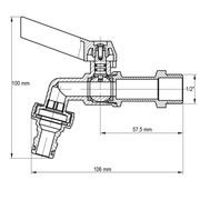 ZÁHRADNÍ KOHOUT S ADAPTOREM PRO RÝCHLÉ PŘIPOJENÍ, KR.259 1/2" | KR.259 1/2" PROCRAFT - PŘÍSLUŠENSTVÍ (KOHOUTY, ŠROUBENÍ,...) - SANITA