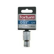 FORTUM HLAVICE NÁSTRČNÁ 1/2", 12MM, L 38MM, 4700412 - NÁSTRČNÉ HLAVICE, OŘECHY - RUČNÍ NÁŘADÍ