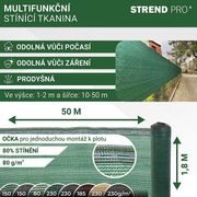 STÍNÍCÍ TKANINA 1,8X50M, 80G/M2, UV, STÍNĚNÍ 80% - ZAHRADNÍ TEXTILIE, TKANINY - ZAHRADA