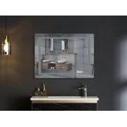 KOUPELNOVÉ ZRCADLO S LED OSVĚTLENÍM, PROTIZAMLŽOVACÍ FUNKCÍ A REGULACÍ JASU, MR13-80×60-REVERSE STYL | MR13-80×60-REVERSE STYLE PROCRAFT - ZRCADLA - SANITA