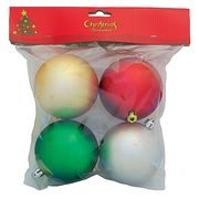 OZDOBA XMAS N2 8004B, 4DÍLNÁ - BAŇKY NA STROMEČEK, OZDOBY{% if kategorie.adresa_nazvy[0] != zbozi.kategorie.nazev %} - DŮM A DOMÁCNOST, ELEKTRO..{% endif %}