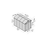 PALRAM - CANOPIA SKYLIGHT 6X10 HNĚDÝ ZAHRADNÍ DOMEK - ZAHRADNÍ DOMKY - DŮM A DOMÁCNOST, ELEKTRO..