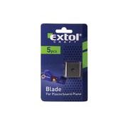 EXTOL CRAFT BŘITY DO HOBLÍKU NA SÁDROKARTON-ČTVEREC 5KS, 9146 - NÁHRADNÍ BŘITY DO NOŽŮ - RUČNÍ NÁŘADÍ