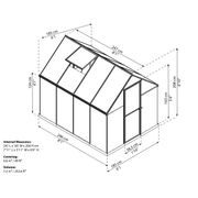 PALRAM - CANOPIA MULTILINE 6X8 POLYKARBONÁTOVÝ SKLENÍK - SKLENÍK, FOLIOVNÍK - ZAHRADA