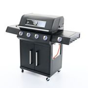 RIWALL PRO RGG 41 EXL LUXUSNÍ PLYNOVÝ GRIL 17 KW SE ČTYŘMI HOŘÁKY A BOČNÍM VAŘIČEM - PLYNOVÉ GRILY - ZAHRADA