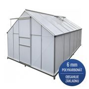 SKLENÍK GREENHOUSE, ALU, PC 6 MM, 250X370X195CM - SKLENÍK, FOLIOVNÍK{% if kategorie.adresa_nazvy[0] != zbozi.kategorie.nazev %} - ZAHRADA{% endif %}