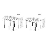 PALRAM - CANOPIA ARCADIA ALPINE KIT SADA 2 NOH NA ZVÝŠENÍ PŘÍSTŘEŠKŮ ŘADY ARCADIA - PŘÍSTŘEŠKY VCHODOVÉ, PRO AUTA - DŮM A DOMÁCNOST, ELEKTRO..