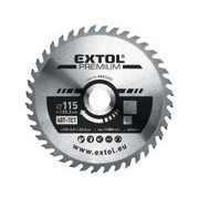 EXTOL PREMIUM KOTOUČ PILOVÝ S SK PLÁTKY, O 115X2,2X22,2MM, 40T, 8803203 - ŘEZNÝ KOTOUČ NA DŘEVO PRO BRUSKY{% if kategorie.adresa_nazvy[0] != zbozi.kategorie.nazev %} - PŘÍSLUŠENSTVÍ{% endif %}