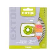 EXTOL CRAFT KOTOUČ DIAMANTOVÝ ŘEZNÝ, TURBO - SUCHÉ I MOKRÉ ŘEZÁNÍ, O 115X22,2X2MM, 903051 - DIA KOTOUČ 115 MM - PŘÍSLUŠENSTVÍ