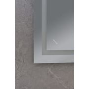 KOUPELNOVÉ ZRCADLO S LED OSVĚTLENÍM, PROTIZAMLŽOVACÍ FUNKCÍ, REGULACÍ JASU A HODINKAMI, MR12-70×50-R | MR12-70×50-REVERSE WARM PROCRAFT - ZRCADLA - SANITA