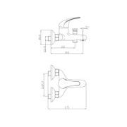 BALLETTO BATERIE VANOVÁ, 100MM, RAM. 9CM, 35MM, CHROM, 81104 - VANOVÉ BATERIE - SANITA