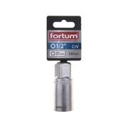 FORTUM HLAVICE NÁSTRČNÁ NA ZAPALOV. SVÍČKY 1/2", 21MM, L 65MM, 4700901 - NÁSTRČNÉ HLAVICE, OŘECHY - RUČNÍ NÁŘADÍ