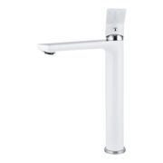 UMYVADLOVÁ BATERIE MIXXUS PREMIUM ALEX 001 HIGH (NUT) WHITE-CHROME, BÍLÝ-CHROM | ALEX 001 HIGH (NUT) WHITE-CHROME PROCRAFT - UMYVADLOVÉ BATERIE - SANITA