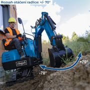 SCHEPPACH EXC 815 - MINIBAGR - NAKLADAČE, MINIBAGRY - STAVEBNÍ TECHNIKA