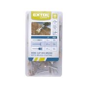 EXTOL CRAFT 903761 KARTÁČE POMOSAZENÉ, SADA 45KS, 903761 - K PŘÍMÝM BRUSKÁM - PŘÍSLUŠENSTVÍ