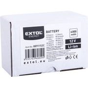 EXTOL ENERGY BATERIE AKUMULÁTOROVÁ, 12V LI-ION, 4AH, 8891152C - AKUMULÁTORY, BATERIE - NÁHRADNÍ DÍLY