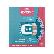 EXTOL INDUSTRIAL KOTOUČ DIAMANTOVÝ ŘEZNÝ SEGMENTOVÝ LONG LIFE CUT, SUCHÉ ŘEZÁNÍ, O 230X22,2X2,3MM, 8703038 - DIA KOTOUČ 230 MM - PŘÍSLUŠENSTVÍ
