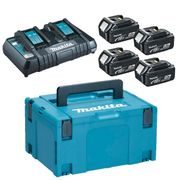 MAKITA 197626-8 - SADA LI-ION LXT 18V 4XBL1850B+DC18RD+MAKPAC - BATERIE, AKUMULÁTORY - NÁHRADNÍ DÍLY