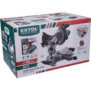 EXTOL INDUSTRIAL PILA POKOSOVÁ 185MM AKU S LASEREM SHARE20V, BRUSHLESS, 20V LI-ION, BEZ BATERIE A NABÍJEČKY, 8791827 - AKU POKOSOVÉ PILY (KAPOVACÍ) - AKU NÁŘADÍ