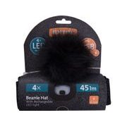 EXTOL LIGHT ČEPICE S ČELOVKOU 4X45LM, USB NABÍJENÍ, ČERNÁ SE TŘPYTKOU A BAMBULÍ, UNIVERZÁLNÍ VELIKOST, 90% ACRYL A 10% POLYESTER, 43196 - ČEPICE, KŠILTOVKY, PONOŽKY A JINÉ - PŘÍSLUŠENSTVÍ