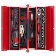 SADA NÁŘADÍ S264, 1/2"+1/4" KOVOVÝ KUFR, 64KS - SADY NÁŘADÍ - RUČNÍ NÁŘADÍ