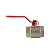 KULOVÝ KOHOUT PÁKOVÝ ČERVENÝ, KR.214 1½"FF | KR.214 1½"FF PROCRAFT - PŘÍSLUŠENSTVÍ (KOHOUTY, ŠROUBENÍ,...) - SANITA