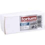 FORTUM HLAVICE NÁSTRČNÁ RÁZOVÁ 1/2", 19MM, L 86MM, 4700819 - RÁZOVÉ HLAVICE - RUČNÍ NÁŘADÍ