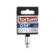 FORTUM HLAVICE NÁSTRČNÁ VNITŘNÍ TORX 1/4", E 6, L 25MM, 4701706 - NÁSTRČNÉ HLAVICE, OŘECHY - RUČNÍ NÁŘADÍ