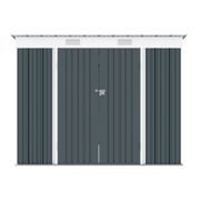 RIWALL PRO RMSP 6X8 ANTHRACITE ZAHRADNÍ DOMEK KOVOVÝ 2,4 X 1,8 M S PULTOVOU STŘECHOU ANTRACIT - ZAHRADNÍ DOMKY - DŮM A DOMÁCNOST, ELEKTRO..
