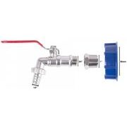 SADA, VENTIL 3/4"+ PLASTOVÁ REDUKCE 60MM + VÝPUSŤ 1/2", NA IBC NÁDRŽ - ZAHRADNÍ KOHOUTKY - ZAHRADA