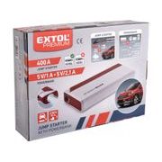 EXTOL PREMIUM JUMP STARTÉR, 400A, PRO BENZÍNOVÉ MOTORY, POWERBANKA 5V, 8897320 - AUTO-POTŘEBY - DÍLNA A GARÁŽ