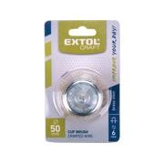 EXTOL CRAFT KARTÁČ HRNKOVÝ POMOSAZENÝ, O 50MM, 17056 - KARTÁČE NA VRTAČKU - PŘÍSLUŠENSTVÍ