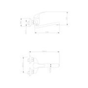 BALLETTO BATERIE UMYVADLOVÁ/DŘEZOVÁ, 100MM, 81012 - DŘEZOVÉ BATERIE - SANITA