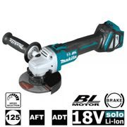 MAKITA DGA511Z - AKU ÚHLOVÁ BRUSKA S REGULACÍ 125MM LI-ION LXT 18V, BEZ AKU Z - AKU ÚHLOVÉ BRUSKY (BEZ AKUMULÁTORU) - AKU NÁŘADÍ