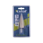 EXTOL CRAFT VRTÁK STUPŇOVITÝ, O 4-32MM/PO 2MM, HSS, 20055 - STUPŇOVITÉ VRTÁKY - PŘÍSLUŠENSTVÍ