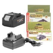 SADA AKU BATERIE PROCRAFT 20/4 + NABÍJEČKA PROCRAFT 20/1 | S20/4-20/1 PROCRAFT - PŘÍSLUŠENSTVÍ PROCRAFT{% if kategorie.adresa_nazvy[0] != zbozi.kategorie.nazev %} - NÁHRADNÍ DÍLY{% endif %}